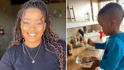 Momma confuses Mzansi with maths as she shares how her 2 year old son has developed a cake recipe over 5 years