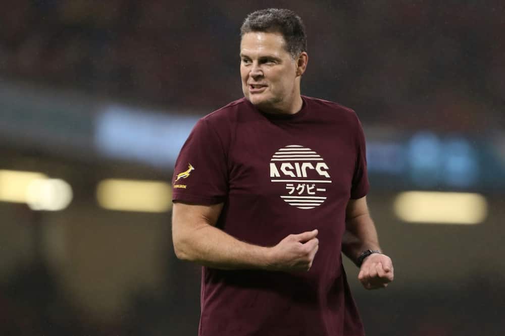 Back from ban - South Africa director of rugby Rassie Erasmus ghas only recently completed a lengthy suspension