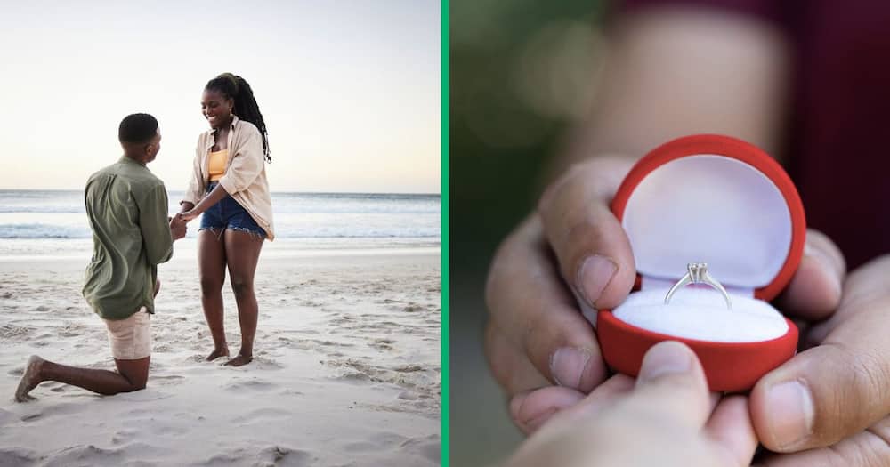 A man wowed online users with his grand proposal to his girlfriend.