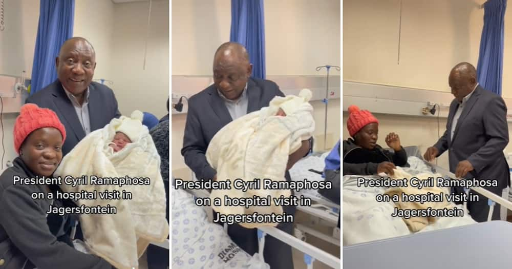 President Cyril Ramaphosa Shares Heart-Warming Moment With New Mom in ...