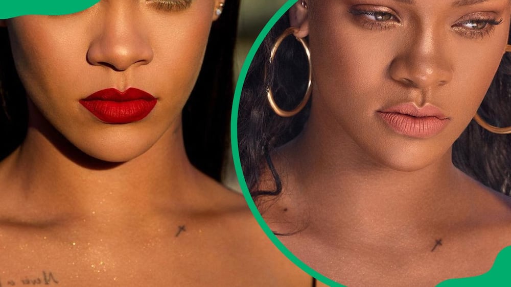 Rihanna's cross body art