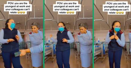 Young Nurse Tries to Make Fun Dance Tiktok Video, Confused Older ...