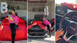 Thankful lady flexes brand new whip and shows off dope car in video: "Congratulations mama"