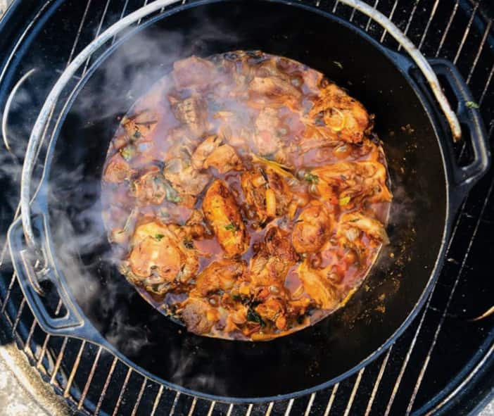 Chicken potjie curry