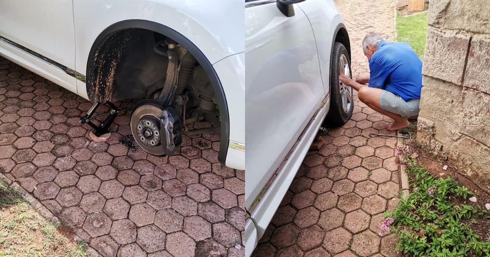 Single lady praises helpful neighbour that assisted with changing tyre