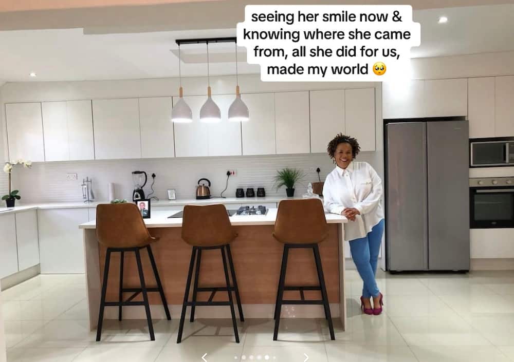 A woman took to her TikTok account to show off mom's stunning house.