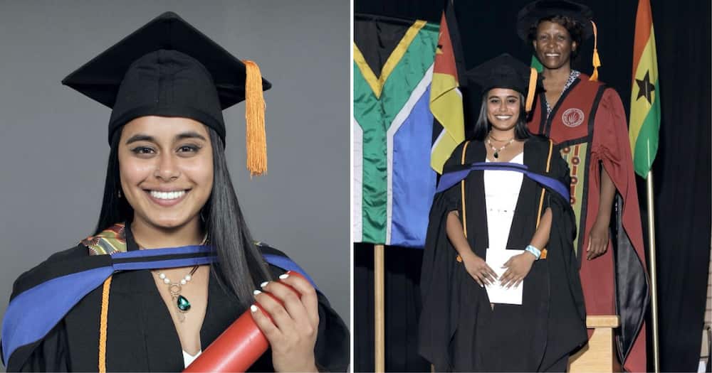 Pretty Johannesburg lady passed her honours degree with distinction