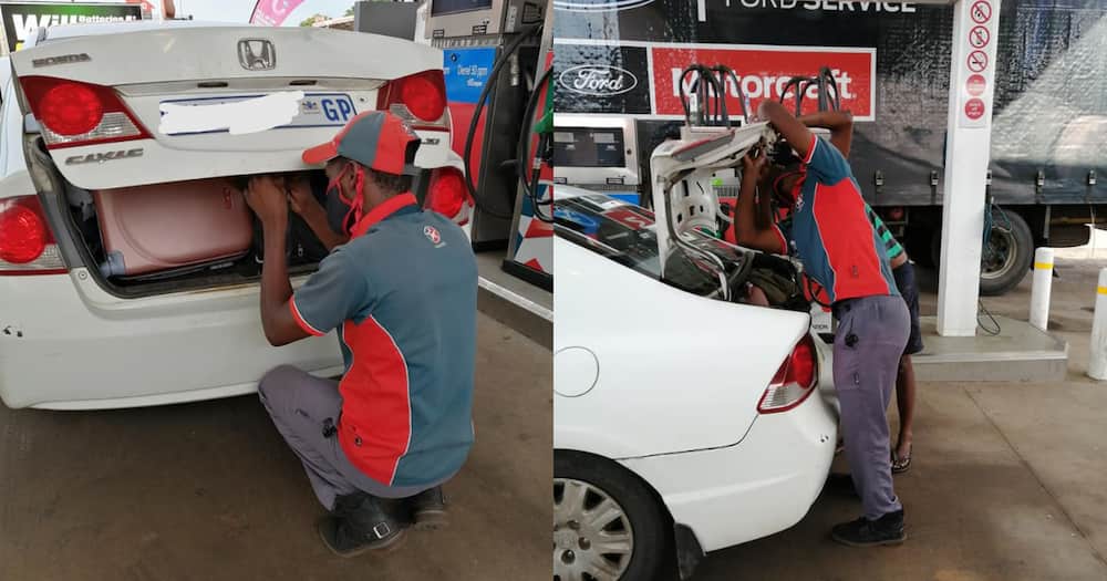 Petrol attendant saves the day by fixing man's car: "Great service"
