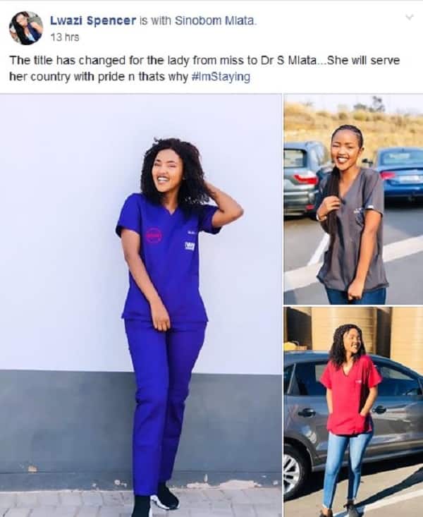 Photos of gorgeous doctor wins over Mzansi: "Beauty and brains"