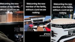 Mzansi woman brings new Range Rover home to the fam, heart-warming video shows them blessing the car