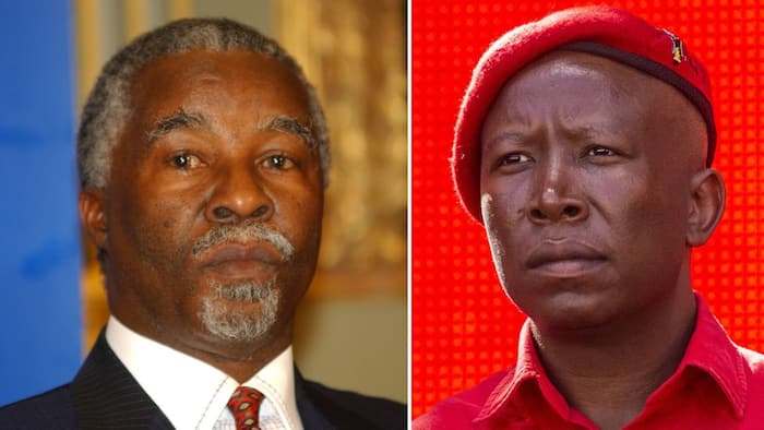 Julius Malema rips into former President Thabo Mbeki over his controversial remarks on Cyril Ramaphosa