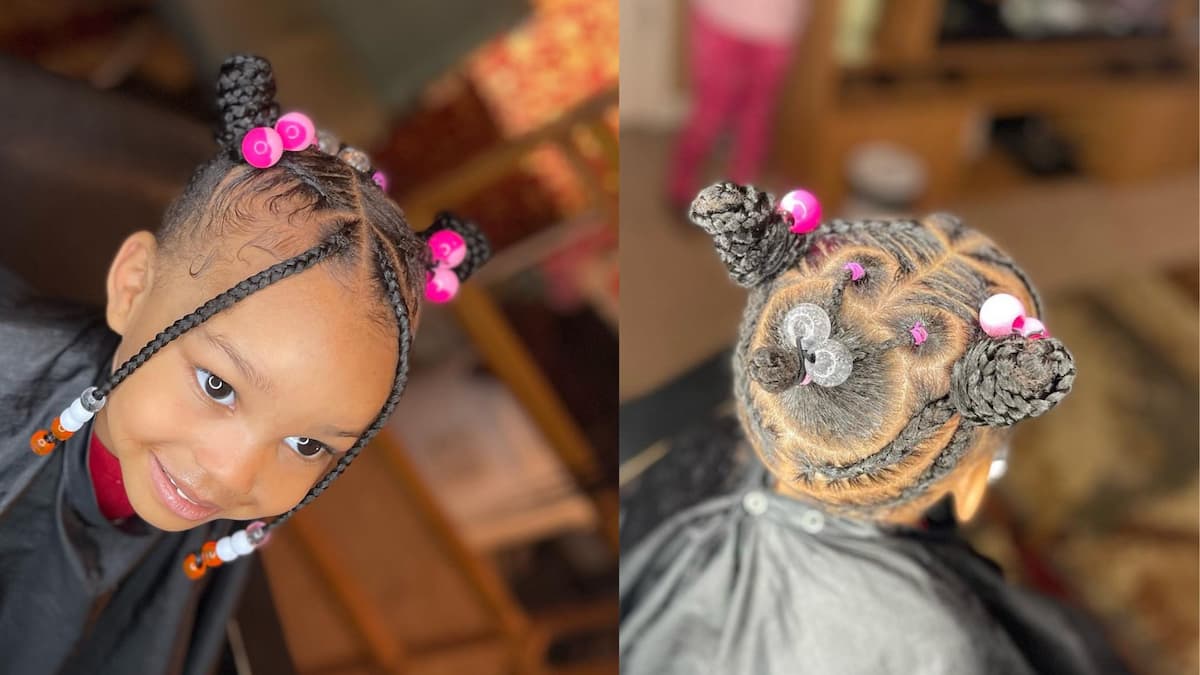 HOW TO DO MICKEY MOUSE BUNS |Hairstyles for short natural hair|Hairstyles  for natural hair - YouTube