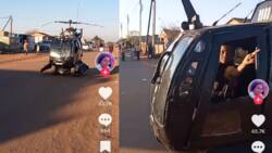 We got helicopter in the hood: Netizens laud creative "chopper" as it drives through the kasi