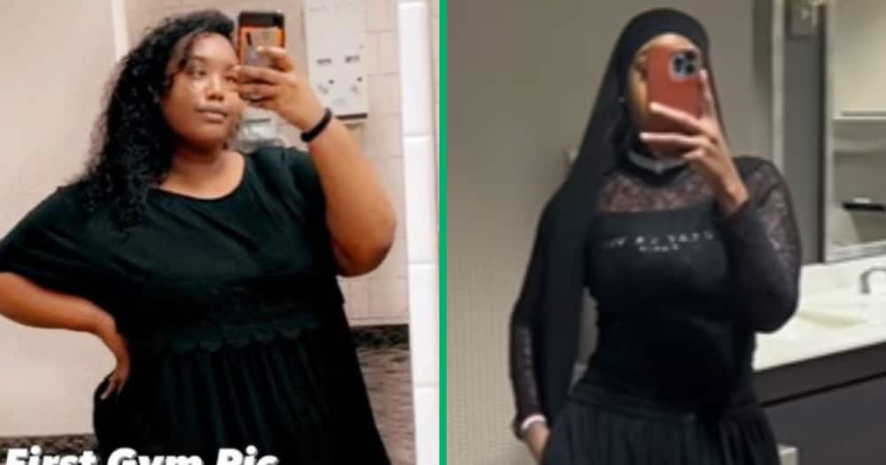 The woman is healthy and lost around 70kg on her health journey thus far