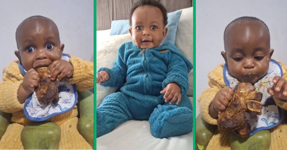 6-Month-Old Boy's Meat-Eating TikTok Video Has South Africans Amused as ...