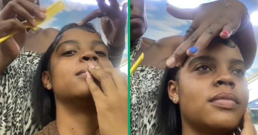 TikTok video shows woman in salon