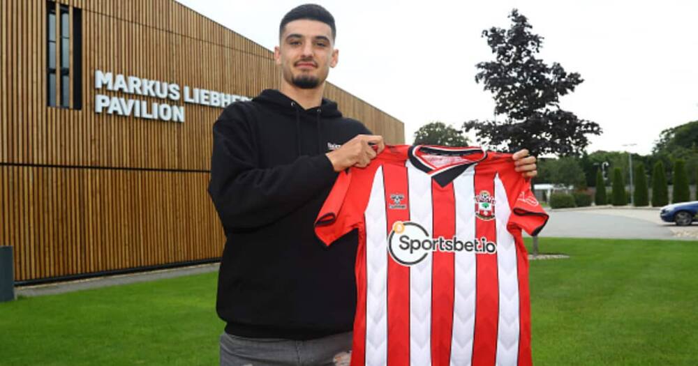 Southampton FC sign Armando Broja on loan from Chelsea, pictured at the Staplewood Campus on August 09, 2021 in Southampton, England. (Photo by Matt Watson/Southampton FC via Getty Images) Southampton FC sign Armando Broja on loan from Chelsea, pictured at the Staplewood Campus on August 09, 2021 in Southampton, England. (Photo by Matt Watson/Southampton FC via Getty Images)