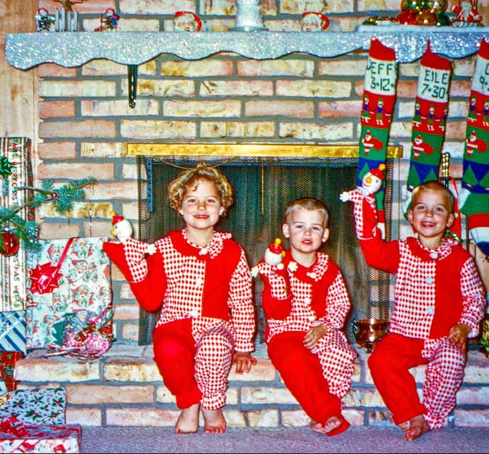 Red and white matching set