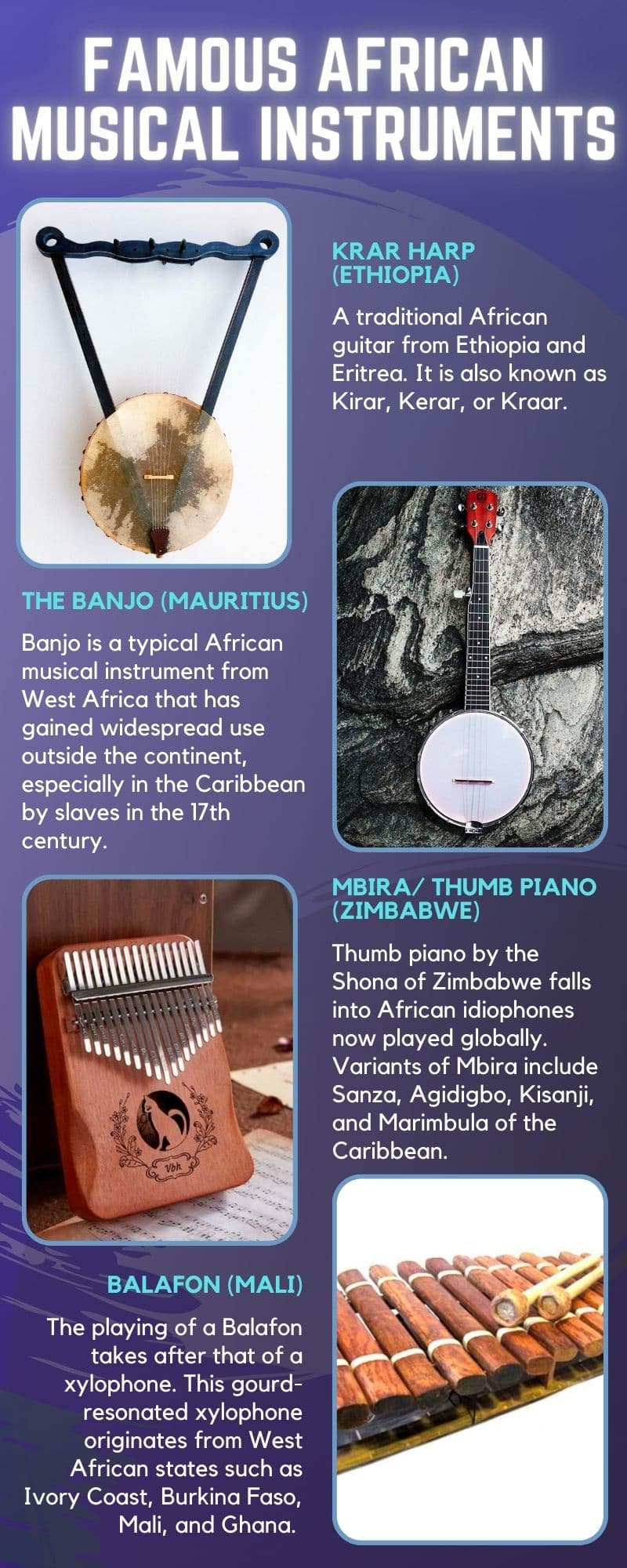 Famous African musical instruments