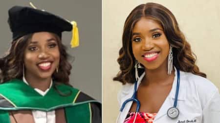 Lady finally becomes a doctor after 12 years, inspires many with humble story about hardworking parents
