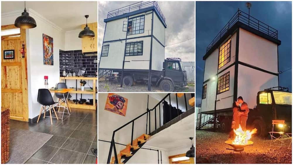 House built on a truck surprises people, it has comfortable living room, beautiful toilet