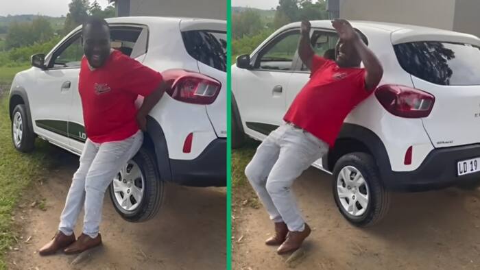 Man's super strength goes viral on TikTok as he lifts Renault Kwid with ease