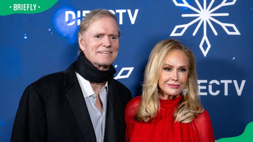 Kathy and her husband Rick Hilton attending a evening gala