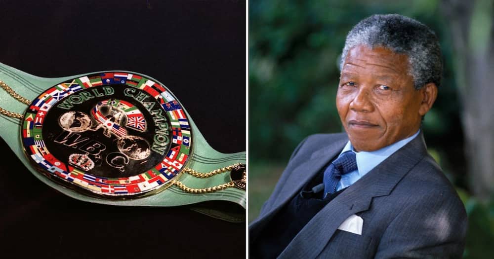 Nelson Mandela, boxing belt, stolen, Soweto, gift, Sugar Ray Leonard