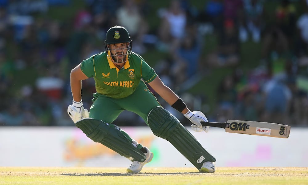 Aiden Markram during an ODI match between South Africa and England at Mangaung Oval in January 2023.