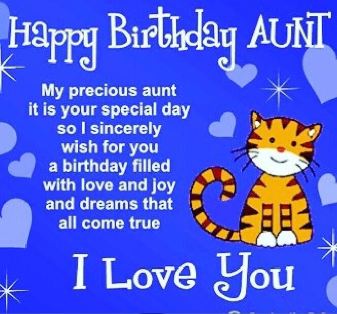 Happy birthday aunty messages with images