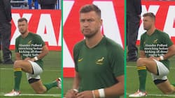 Springbok Handré Pollard's pre-game stretch sends TikTok into a frenzy in viral video