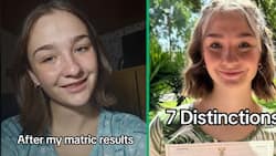Matric 2023: TikTok video of young woman celebrating 7 distinctions inspires