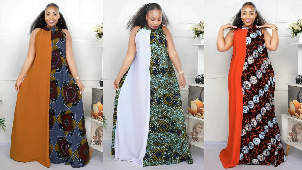 A-shape gown styles without sleeves