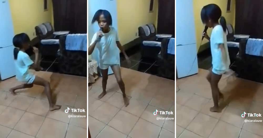 TikTok user @aliciathedancer2 shared a video of herself busting moves and singing to amapiano