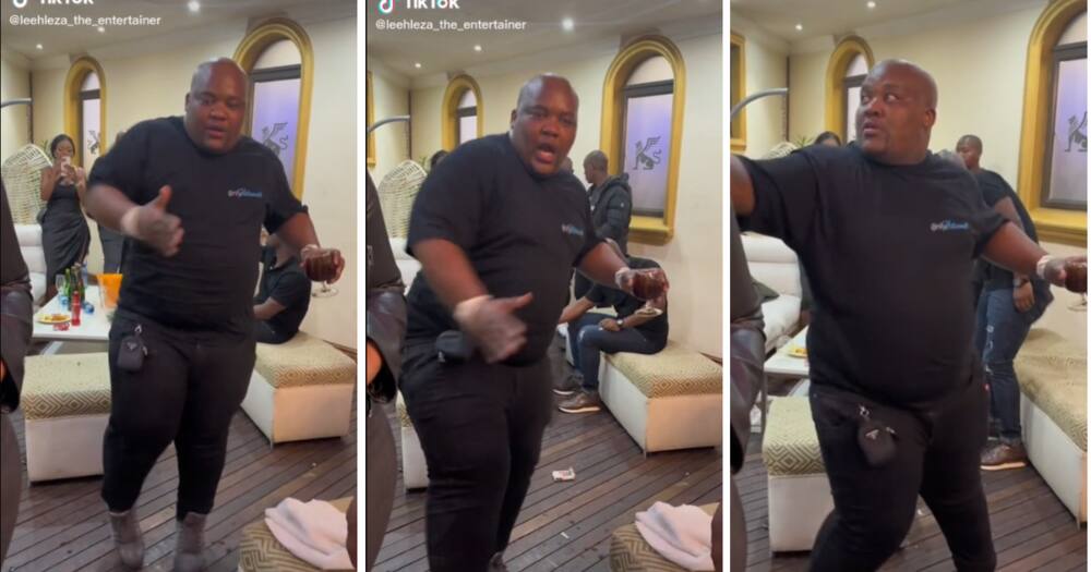 An energetic dude busted out his best moves to a catchy amapiano song which Mzansi loved