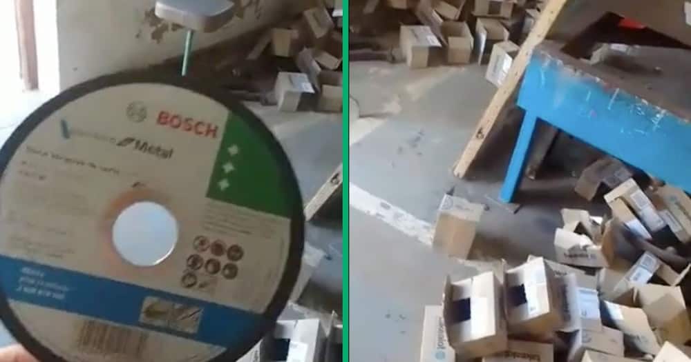 A man ordered 100 grinding disks form Takealot and got them in different boxes