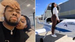 Man spoils bae with luxuries for 1 monthiversary, private flight and all: Mzansi has savage reaction