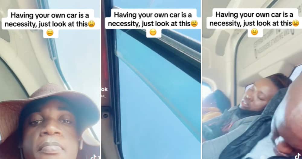 TikTok user @teeago_sa_ shared a video showing his suffering, putting his dreams out for a car of his own