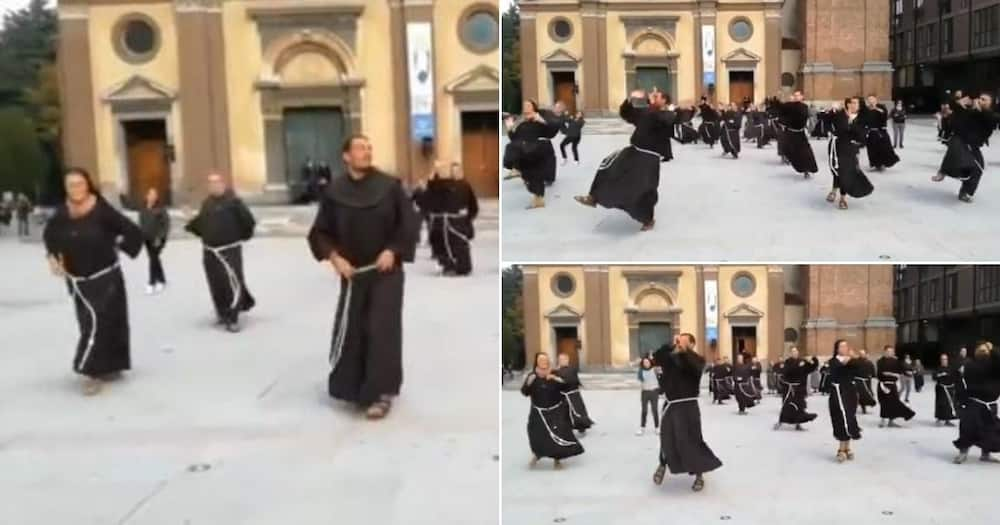 Video shows people in Italy dressed as monks dancing to Jerusalema