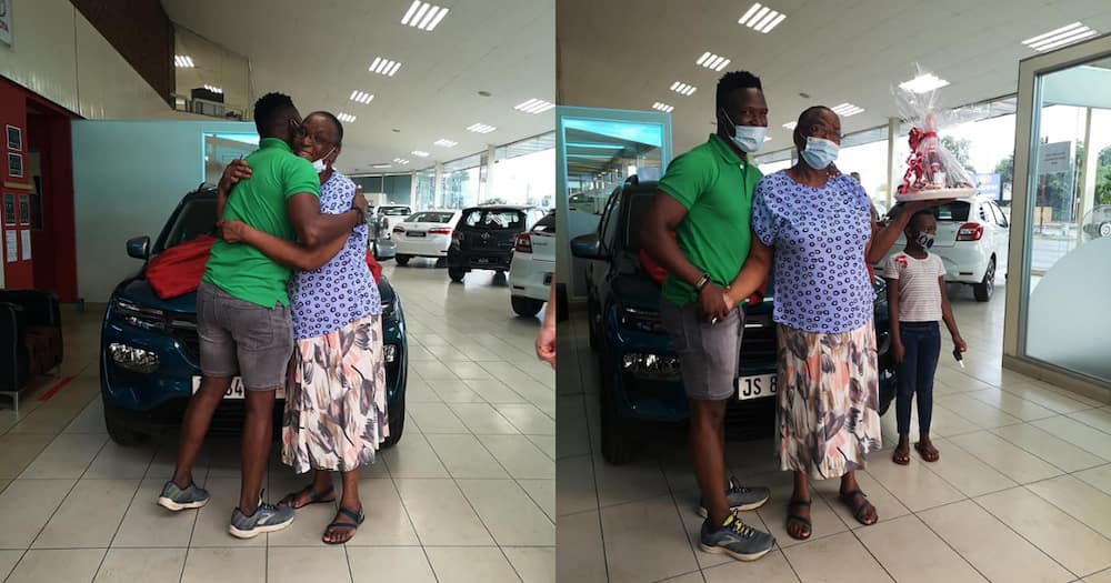 "I am who I am today because of you": SA man thanks mom with new car