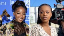 Thuso Mbedu shines on global stage, peeps drag Natasha Thahane for benefiting from corruption to do steers ads