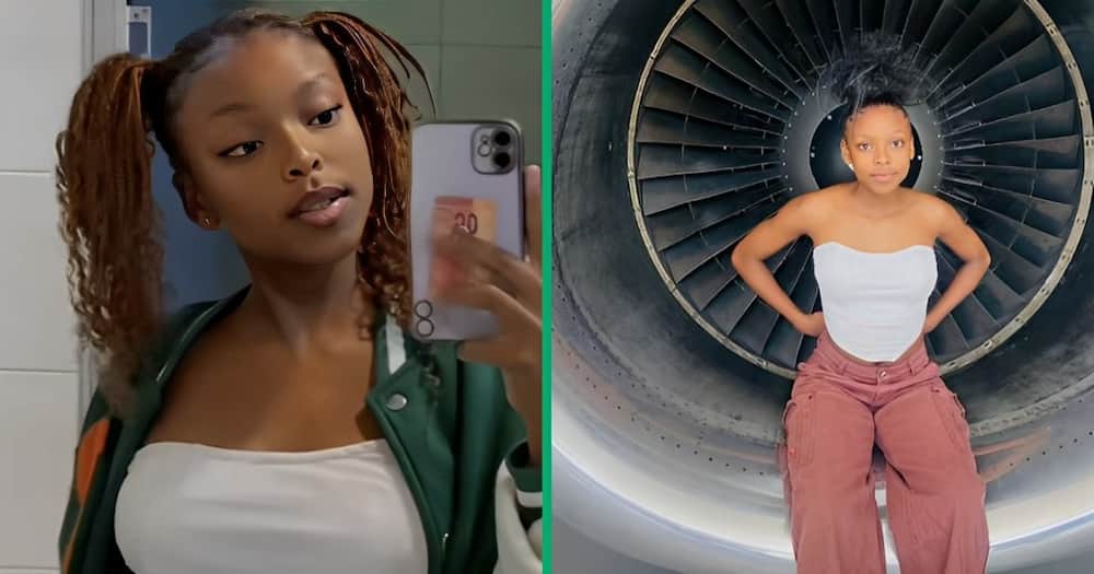 A woman shared her journey to becoming a flight attendant in a TikTok video.