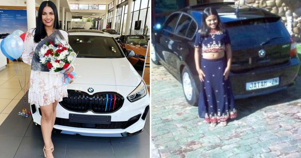A lady from Johannesburg is happy about bagging a BMW, which was a childhood dream