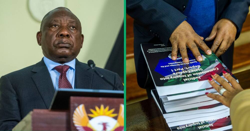 President Cyril Ramaphosa receives the fifth and final Judicial Commission of Inquiry into Allegations of State Capture