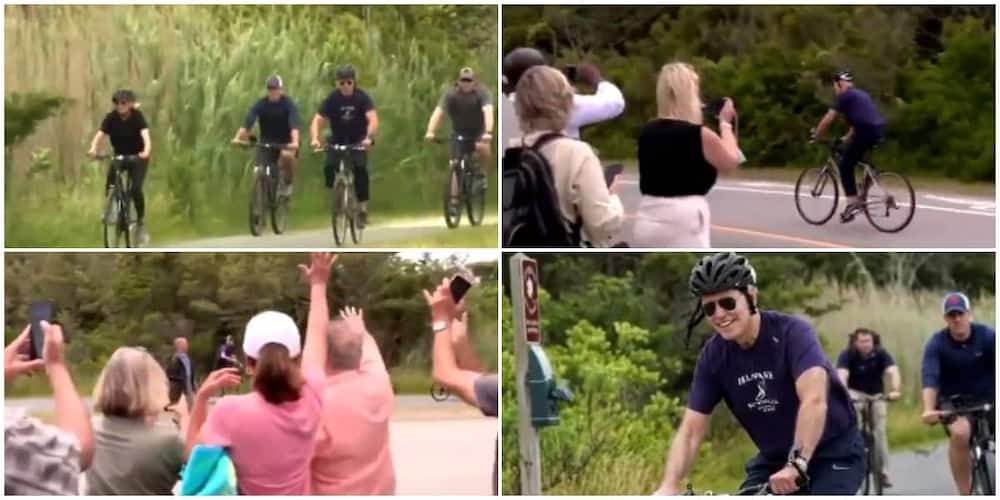 Video Captures 78-Year-Old US President Joe Biden and Wife Jill Riding Bicycles on Streets, stirs Reactions