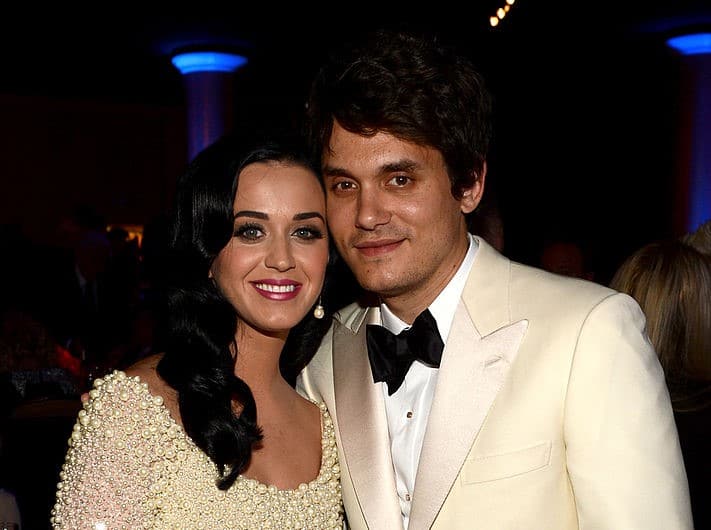 Singers Katy Perry and John Mayer
