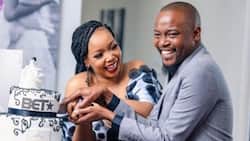 Moshe Ndiki gushes about bestie Thembisa Mdoda-Nxumalo's youthful looks in 3 pics while turning 40 years old