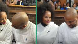 Long-lost lovers: Thabo Bester and Dr Nandipha share loved-up reunion in court for 1st time since arrest