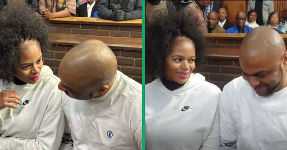 Thabo Bester and Dr Nandipha Magudumana shared a loving reunion in the Bloemfontein Magistrate's Court Thabo Bester and Dr Nandipha Magudumana shared a loving reunion in the Bloemfontein Magistrate's Court