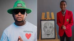 K.O fan shows off detailed portrait of rapper's face, Mzansi impressed by artist's skill, "Teach Rasta please"